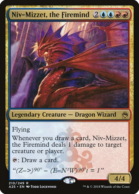 【EN】火想者ニヴ＝ミゼット/Niv-Mizzet, the Firemind [A25] 金R No.210