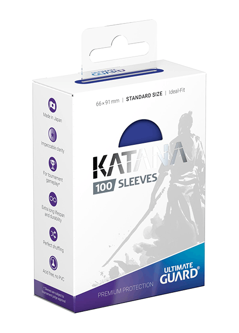 【Ultimate Guard】KATANA スリーブ スタンダードサイズ 青（100枚入り）