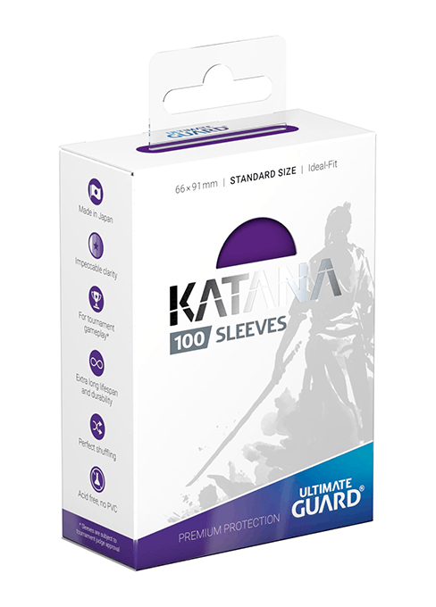 【Ultimate Guard】KATANA スリーブ スタンダードサイズ パープル（100枚入り）