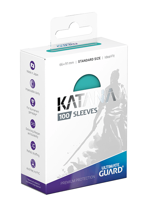 【Ultimate Guard】KATANA スリーブ スタンダードサイズ ターコイズ（100枚入り）