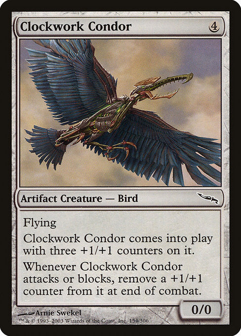 【EN】機械仕掛けのコンドル/Clockwork Condor [MRD] 茶C No.154