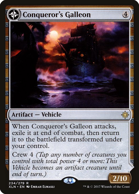 【Foil】【EN】Conqueror's Galleon // Conqueror's Foothold [XLN] 混R No.234