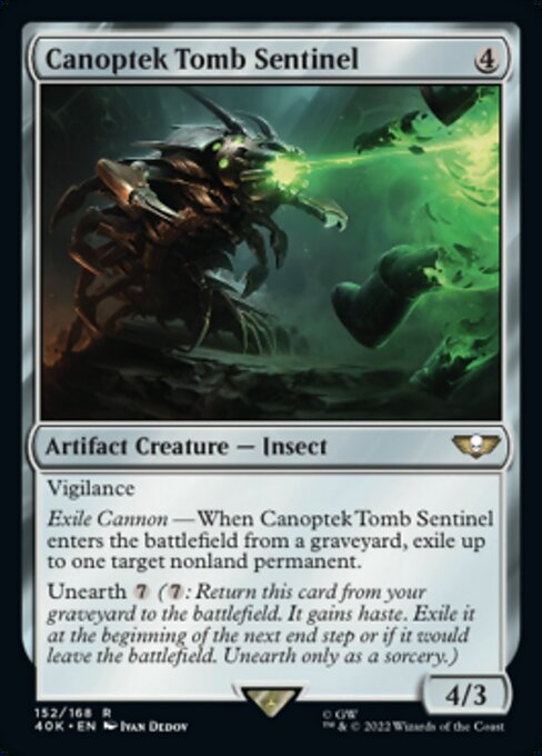 【Foil】【EN】Canoptek Tomb Sentinel [40K] 茶R No.152★