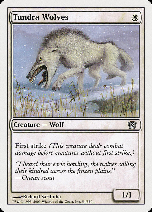 【EN】ツンドラ狼/Tundra Wolves [8ED] 白C No.54