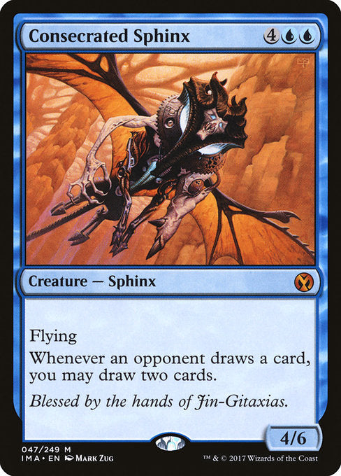 【Foil】【EN】聖別されたスフィンクス/Consecrated Sphinx [IMA] 青M No.47