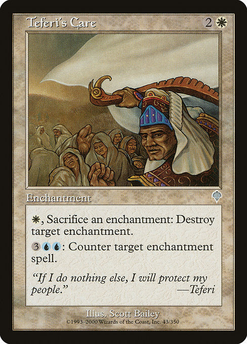 【Foil】【EN】テフェリーの配慮/Teferi's Care [INV] 白U No.43
