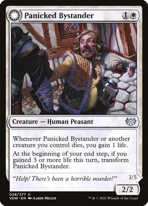 【Foil】【EN】Panicked Bystander // Cackling Culprit [VOW] 混U No.28