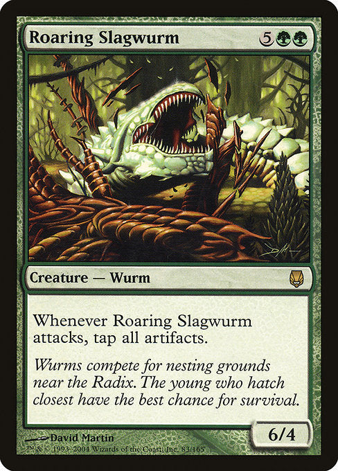 【EN】咆哮する金屑ワーム/Roaring Slagwurm [DST] 緑R No.83