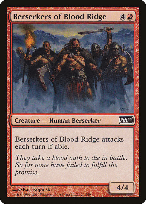 【EN】血の峠の狂戦士/Berserkers of Blood Ridge [M11] 赤C No.124