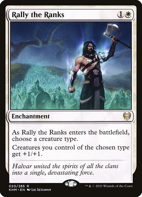 【Foil】【EN】兵員の結集/Rally the Ranks [KHM] 白R No.20