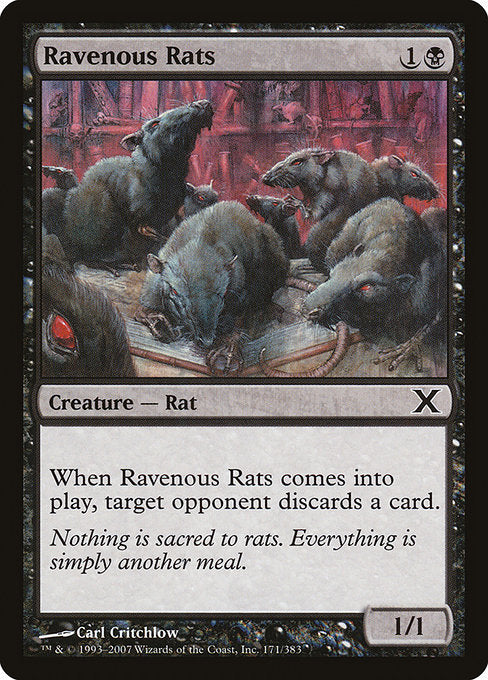 【EN】貪欲なるネズミ/Ravenous Rats [10E] 黒C No.171