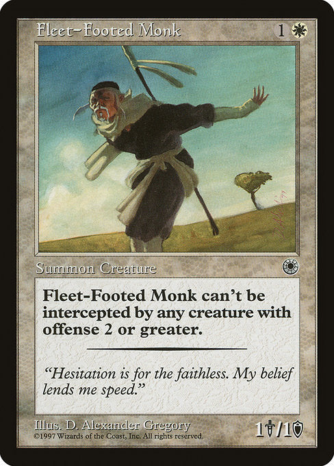 【EN】俊足の修道士/Fleet-Footed Monk [POR] 白C No.15