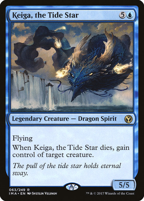 【Foil】【EN】潮の星、京河/Keiga, the Tide Star [IMA] 青R No.63