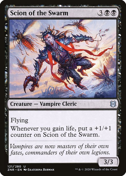 【Foil】【EN】群れの末裔/Scion of the Swarm [ZNR] 黒U No.121
