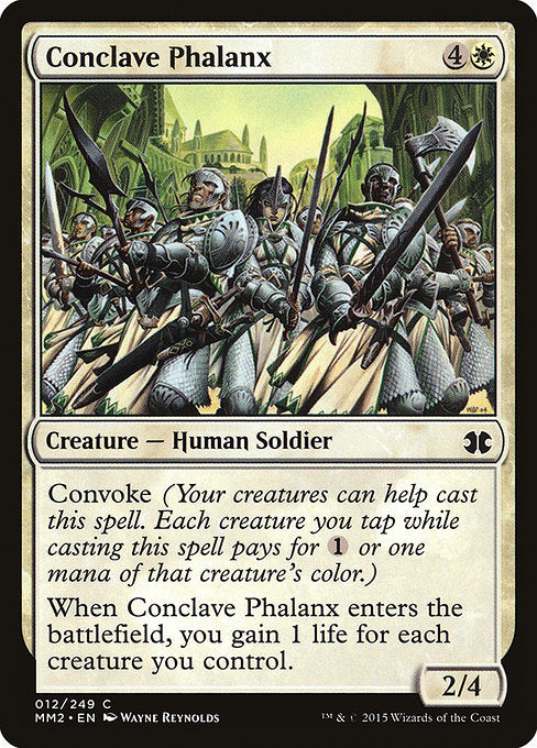 【Foil】【EN】議事会の密集軍/Conclave Phalanx [MM2] 白C No.12