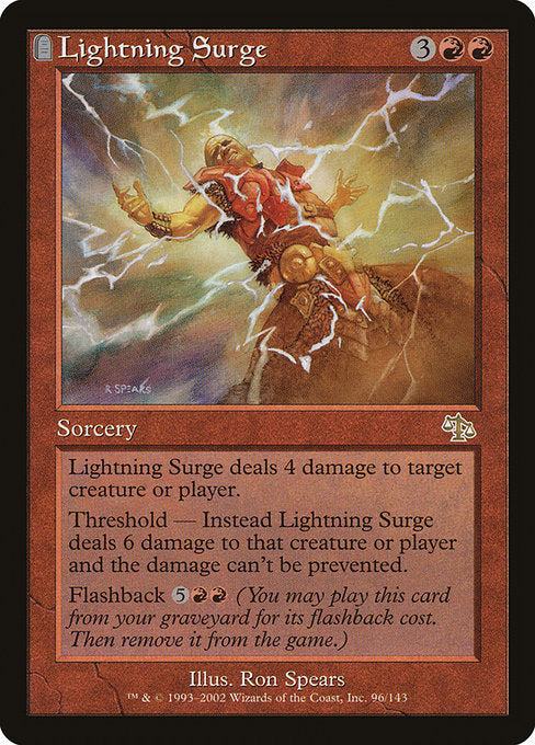 【Foil】【EN】稲妻の波動/Lightning Surge [JUD] 赤R No.96