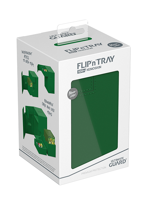 【Ultimate Guard】Flip`n`Tray 100+ Xenoスキン モノカラー 緑