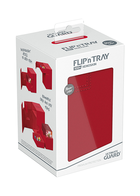 【Ultimate Guard】Flip`n`Tray 100+ Xenoスキン モノカラー 赤