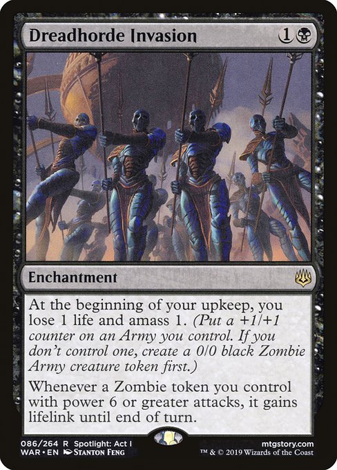 【Foil】【EN】戦慄衆の侵略/Dreadhorde Invasion [WAR] 黒R No.86