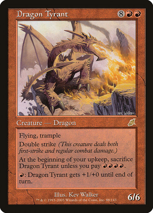 【Foil】【EN】ドラゴンの暴君/Dragon Tyrant [SCG] 赤R No.88