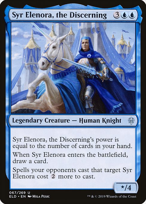 【Foil】【EN】具眼の主、エレノラ卿/Syr Elenora, the Discerning [ELD] 青U No.67