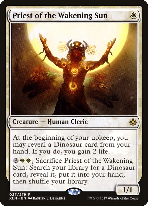 【Foil】【EN】覚醒の太陽の神官/Priest of the Wakening Sun [XLN] 白R No.27