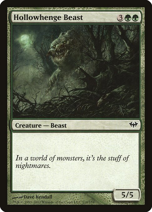 【EN】ホロウヘンジの獣/Hollowhenge Beast [DKA] 緑C No.118