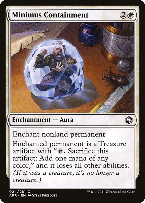 【Foil】【EN】幽閉/Minimus Containment [AFR] 白C No.24