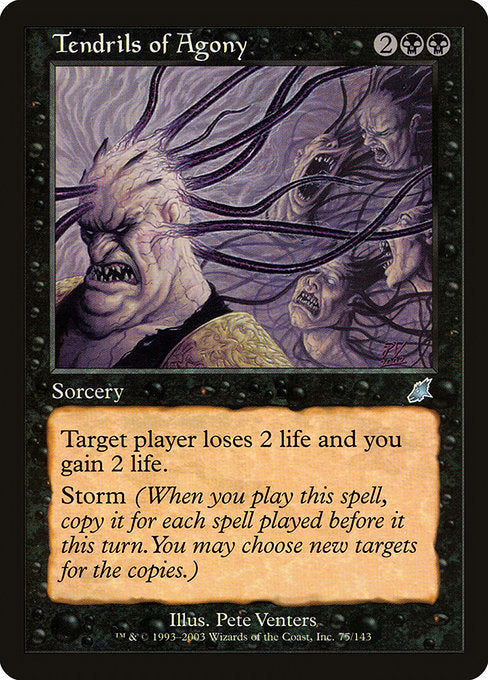 【Foil】【EN】苦悶の触手/Tendrils of Agony [SCG] 黒U No.75
