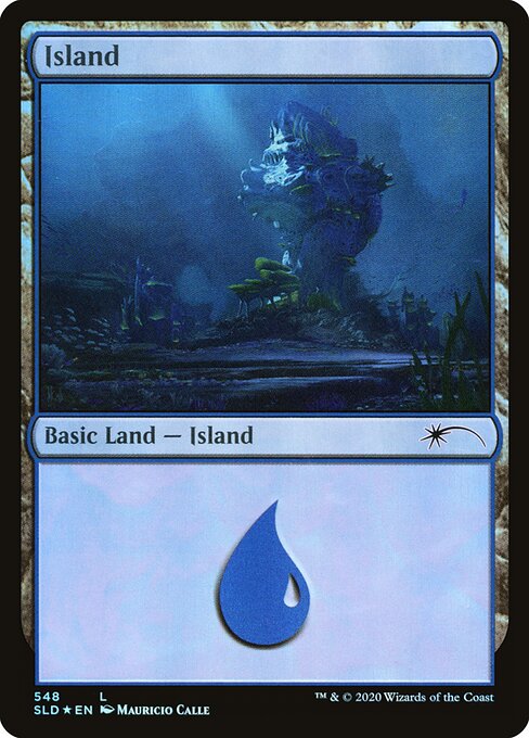 【Foil】【EN】島/Island [SLD] 無C No.548
