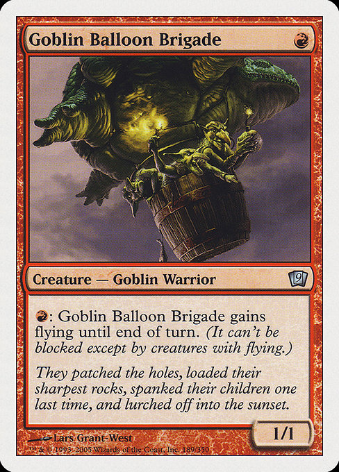 【EN】ゴブリン気球部隊/Goblin Balloon Brigade [9ED] 赤U No.189