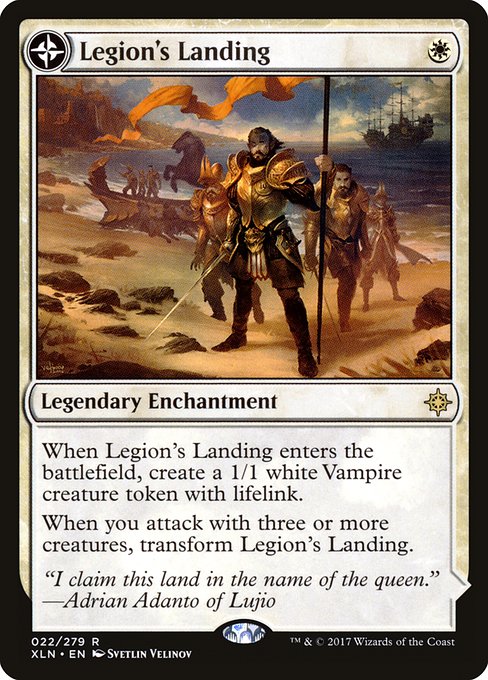 【Foil】【EN】Legion's Landing // Adanto, the First Fort [XLN] 混R No.22