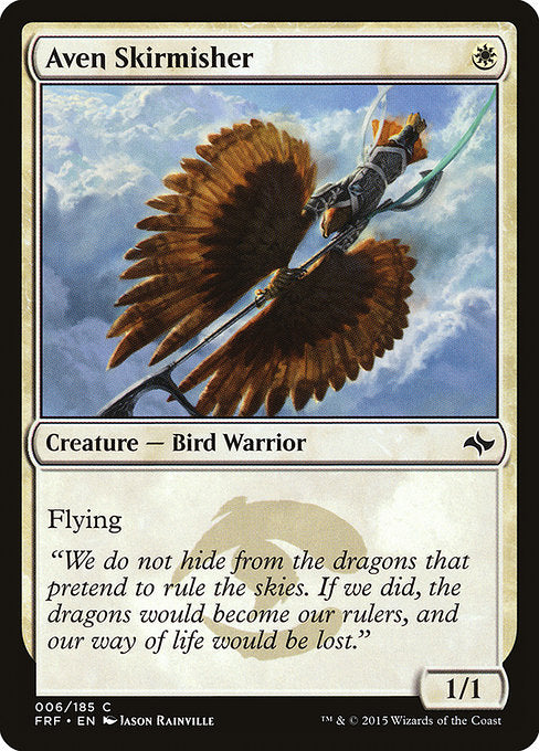 【Foil】【EN】エイヴンの散兵/Aven Skirmisher [FRF] 白C No.6