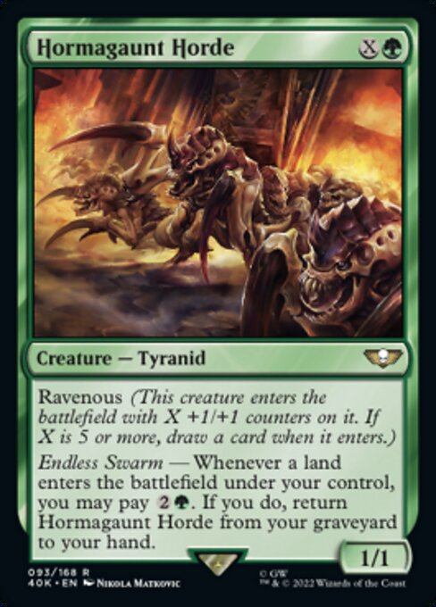 【Foil】【EN】Hormagaunt Horde [40K] 緑R No.93★