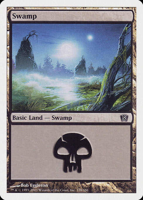 【Foil】【EN】沼/Swamp [8ED] 無C No.339