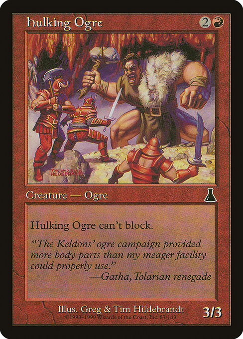 【Foil】【EN】巨体のオーガ/Hulking Ogre [UDS] 赤C No.87