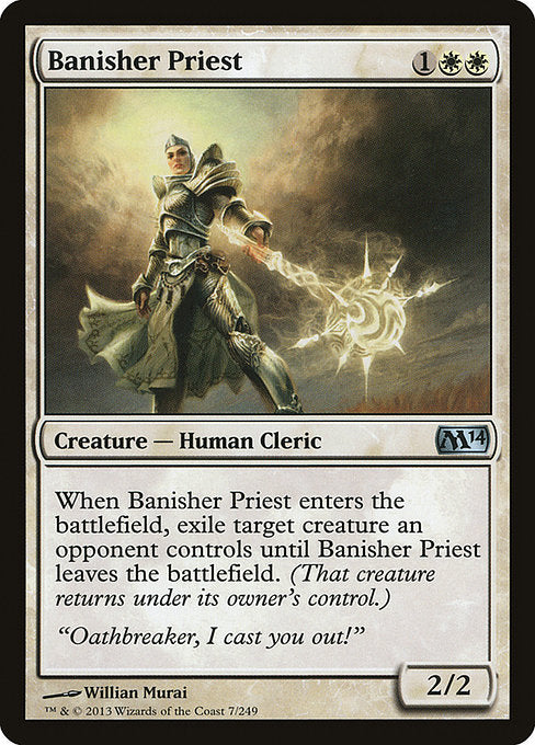 【Foil】【EN】放逐する僧侶/Banisher Priest [M14] 白U No.7