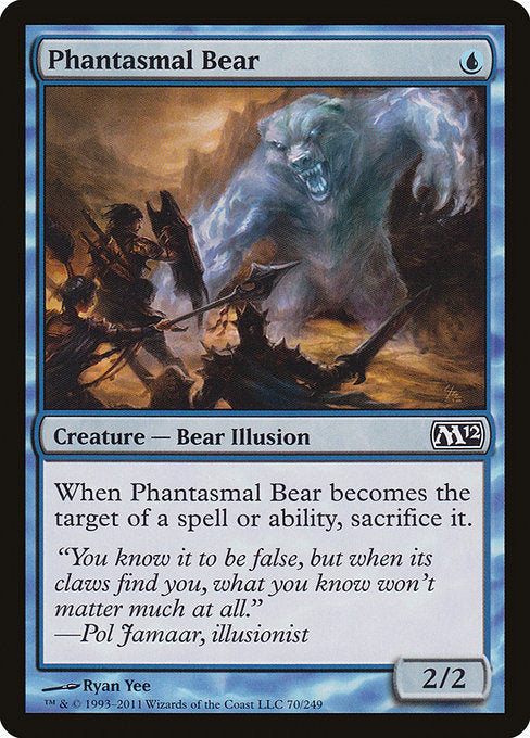 【EN】幻影の熊/Phantasmal Bear [M12] 青C No.70