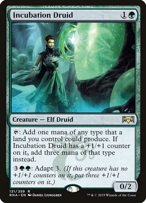 【Foil】【EN】培養ドルイド/Incubation Druid [RNA] 緑R No.131