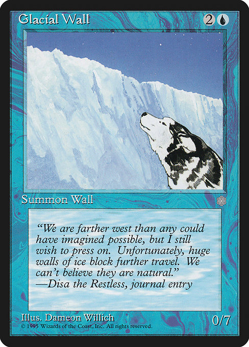 【EN】氷河の壁/Glacial Wall [ICE] 青U No.71