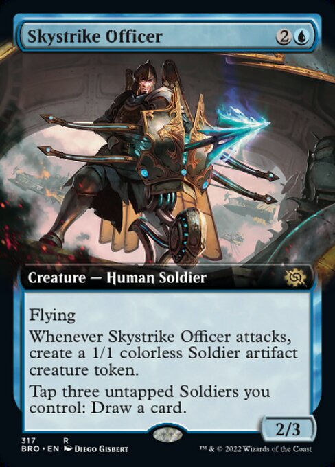 【Foil】【EN】天空射の士官/Skystrike Officer [BRO] 青R No.317