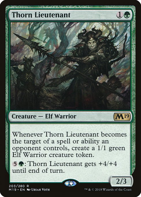 【Foil】【EN】茨の副官/Thorn Lieutenant [M19] 緑R No.203