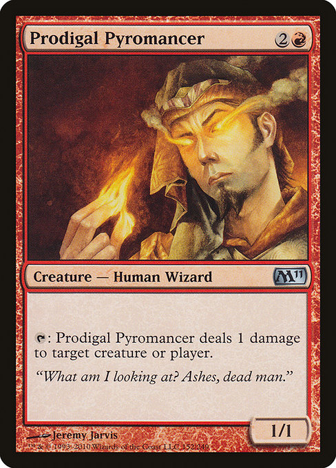 【Foil】【EN】放蕩紅蓮術士/Prodigal Pyromancer [M11] 赤U No.152