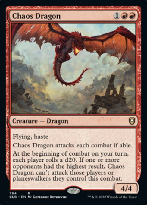 【EN】混沌のドラゴン/Chaos Dragon [CLB] 赤R No.784