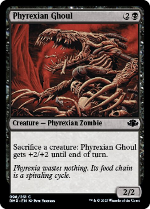 【Foil】【EN】ファイレクシアの食屍鬼/Phyrexian Ghoul [DMR] 黒C No.98