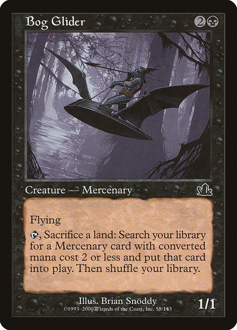 【Foil】【EN】沼の滑空者/Bog Glider [PCY] 黒C No.58