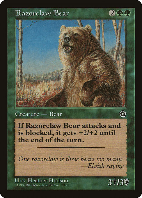 【EN】カミソリ爪の熊/Razorclaw Bear [P02] 緑R No.142