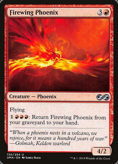 【Foil】【EN】火翼のフェニックス/Firewing Phoenix [UMA] 赤U No.130