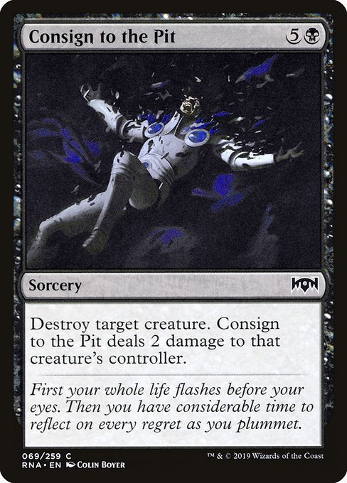 【Foil】【EN】奈落への放逐/Consign to the Pit [RNA] 黒C No.69