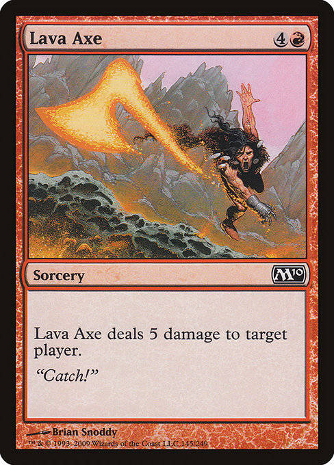 【Foil】【EN】溶岩の斧/Lava Axe [M10] 赤C No.145